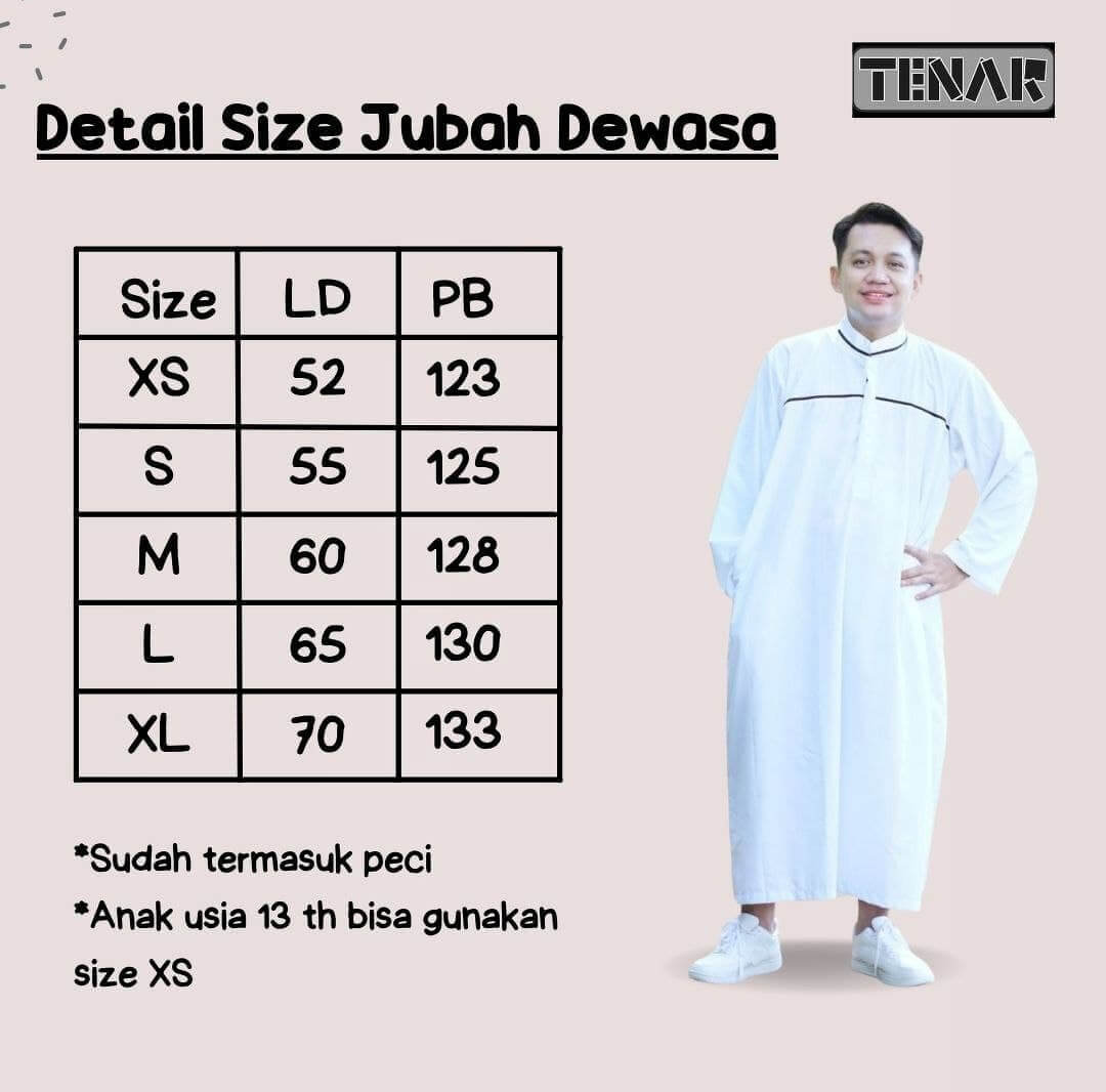 Jubah Dewasa M - L